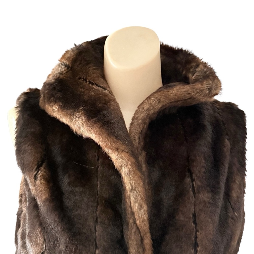 Dana Stein Friend and Fau Luxury Faux Fur Vest SMALL - Picture 6 of 12